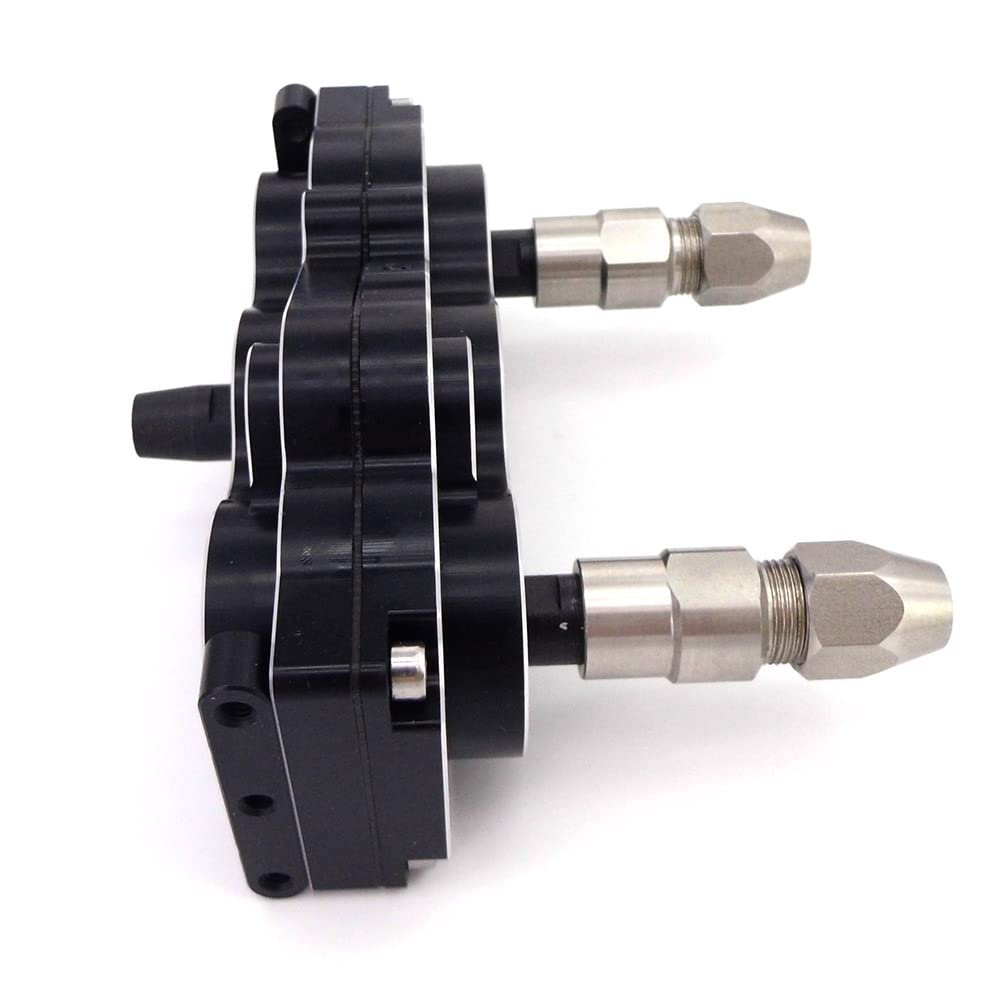 RC Boat Gear Box 1:1 Dual Output Transfer for 5x5mm 6.35mm 1/4" Coupling Gasoline Nitro RC Tug Fishing Boat Cruise