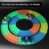 METREY Fun Tracks Race Track That Bend Flex and Glow | 240 Tracks with 1 Car | Multi Color view 3