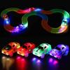 METREY Fun Tracks Race Track That Bend Flex and Glow | 240 Tracks with 1 Car | Multi Color view 4