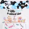 Halloween Baby Shower Party Decorations for Boys Blue A Little Boo is Almost Due Banner Garland Ghost and Bat Balloon for Halloween Pumpkin Baby Shower Pregnancy Celebration Gender Reveal view 2