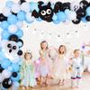 Halloween Baby Shower Party Decorations for Boys Blue A Little Boo is Almost Due Banner Garland Ghost and Bat Balloon for Halloween Pumpkin Baby Shower Pregnancy Celebration Gender Reveal view 4