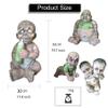 Halloween Ghost Doll Props Scary Haunted House Adornment,Realistically Latex Mummified Ghost Baby Decoration,Creepy Zombie Babies Ugly Devil Statue Tricky Prank Venue Layout Ornament (B4) view 2