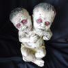 Halloween Ghost Doll Props Scary Haunted House Adornment,Realistically Latex Mummified Ghost Baby Decoration,Creepy Zombie Babies Ugly Devil Statue Tricky Prank Venue Layout Ornament (B5) view 1
