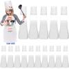 Ecoofor 30 Pieces kids chef hat and apron Ages 5-12 Personalized Kids Apron with Pocket Children Chef Apron and Hats for Boys Girl's Kitchen Cooking Baking Painting Wear view 1
