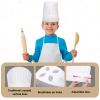 Ecoofor 30 Pieces kids chef hat and apron Ages 5-12 Personalized Kids Apron with Pocket Children Chef Apron and Hats for Boys Girl's Kitchen Cooking Baking Painting Wear view 3