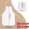 Ecoofor 30 Pieces kids chef hat and apron Ages 5-12 Personalized Kids Apron with Pocket Children Chef Apron and Hats for Boys Girl's Kitchen Cooking Baking Painting Wear view 4