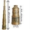 Brass Telescope Antique Telescope 1915 London Brass Maritime Vintage Nautical Spyglass Mounted Pirate with Leather Box, Monocular Nautical Decor for Gifting, Travellers view 4