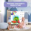 PHMOJEN Beach Baby Monthly Milestone Blanket, Summer Watermelon Soft Polyester Newborn Photography Props Blanket, Customized Personalized Growth Chart Large Blanket, Includes Markers 48"x40" view 3