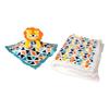 SONA G DESIGNS Personalized Baby Security Blanket Lovey and Swaddle Blanket Set for Babies Boy and Girl (Yellow Lion) view 3