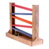 AmishToyBox.com Heirloom Marble Roller Wooden Toy - CPSIA-Approved Child-Safe Finish - Circus Splash Stained Finish view 4