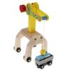 Esquirla Wooden Train Set Mobile Crane + Freight Wagon Train Rails Construction Set view 1