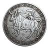 Aomcisi Creative Twelve Constellations Zodiac Coin Challenge Ancient Silver Commemorative Coins Home Decor Crafts Art Collection Gift (Taurus) view 1