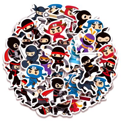 100 Pack Ninja Stickers for Kids,Ninja Party Favors, Vinyl Waterproof Stickers for Water Bottle Laptop Computer Phone