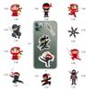 100 Pack Ninja Stickers for Kids,Ninja Party Favors, Vinyl Waterproof Stickers for Water Bottle Laptop Computer Phone view 4