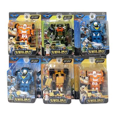 Mini Transformation 6p Set(4P +Random 2P) Evolution X Evolution Y Taekwon K tracles Robot Transformation car Toy car