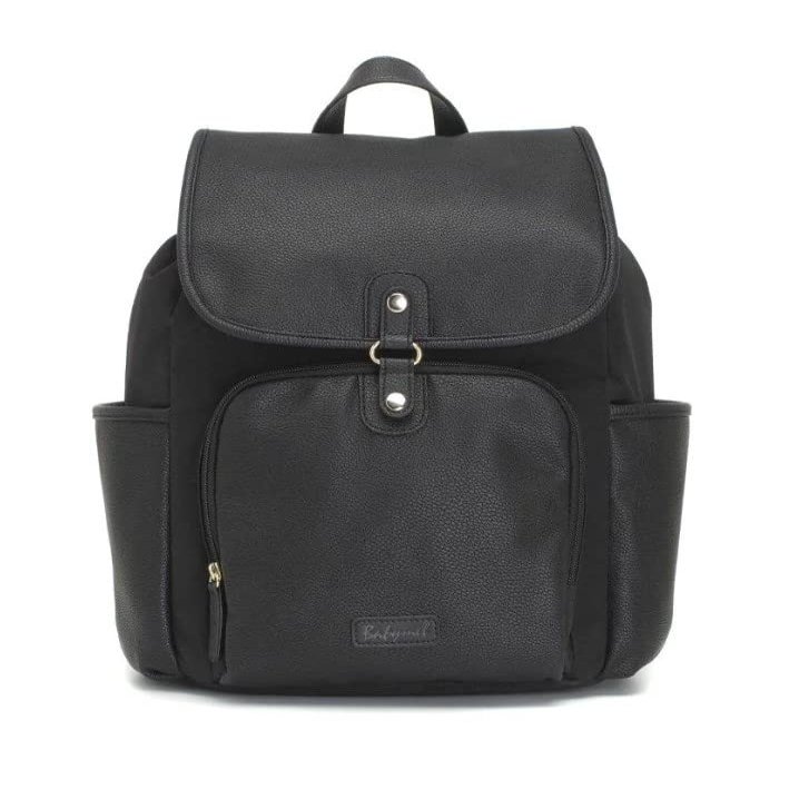 Babymel Freddie Vegan Leather Changing Backpack - Black