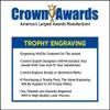 Personalized Dominoes Trophy, 11" Blue Dominoes Trophy Award, Customize Now view 4