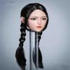 1/6 Scale Female Head Sculpt, Asia Girl Double Braid Head Carving for 12inch Female Action Figure Body Collection (YMT048B) view 3