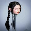 1/6 Scale Female Head Sculpt, Asia Girl Double Braid Head Carving for 12inch Female Action Figure Body Collection (YMT048B) view 4