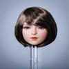 1/6 Scale Female Head Sculpt, Asia Girl Short Brown Hair Head Carved for 12inch Action Figure Collection (YMT048A) view 1