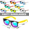 Sunglasses Bulk for Party favors, 48 Pack Neon Plastic Sunglasses with UV400 Protection, Great Gift for Birthday Supplies, Graduation, Summer Pool Beach Party favors, Goody Bag Filler for Boys Girls view 4
