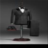 1/6 Scale Male Clothes, Men's Striped Suit Couture Version for 12inches Male Soldier Action Figure Body Doll (I) view 2