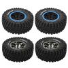 1/7 RC Wheels and Tires,2Pcs Rubber Plastic Tire Skin, Adapter Wearable 165mm Diameter RC Vehicle Wheels & Tires for ZD Racing 1/7 DBX07 RC Car Upgrade Part Truck Compatible(6.5 x 2.5 in)(Blue) view 4