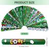 durony 48 Pieces Soccer Snap Bracelets Wristbands Sport Slap Bracelets for Soccer Party Favors Classroom Prizes Birthday Gifts, Soccer Theme view 2
