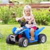OLAKIDS Kids Ride On ATV, 6V Electric Vehicle for Toddlers, 4 Wheeler Battery Powered Motorized Quad Toy Car for Boys Girls with LED Lights, Horn (Blue) view 2