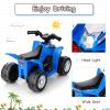 OLAKIDS Kids Ride On ATV, 6V Electric Vehicle for Toddlers, 4 Wheeler Battery Powered Motorized Quad Toy Car for Boys Girls with LED Lights, Horn (Blue) view 3