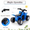 OLAKIDS Kids Ride On ATV, 6V Electric Vehicle for Toddlers, 4 Wheeler Battery Powered Motorized Quad Toy Car for Boys Girls with LED Lights, Horn (Blue) view 4