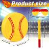 Deekin 3 Pcs Softball piata Set Include piata with Stick Eye Mask Softball for Kids Music Science School Sports Bridal Shower Birthday Party Decorations Supply view 3