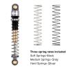 INJORA 43mm Aluminum Shocks Threaded Tele Shock Absorber Damper for 1/24 RC Crawler Car Axial SCX24 AXI90081 Deadbolt Micro Crawler(Grey) view 4