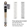 INJORA 43mm Shocks Aluminum Threaded Tele Absorber Damper Upgrades Parts Accessories for Axial SCX24 Bronco Gladiator Deadbolt JLU C10 (Grey) view 3