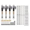 INJORA 43mm Shocks Aluminum Threaded Tele Absorber Damper Upgrades Parts Accessories for Axial SCX24 Bronco Gladiator Deadbolt JLU C10 (Grey) view 4