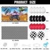 Capoda 72 Pieces Motorcycle Truck Party Decorations Dirt Bike Motocross Backdrop Tablecloth with Balloons Extreme Truck Theme Decor Set for Birthday Party Supplies view 2