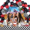 Capoda 72 Pieces Motorcycle Truck Party Decorations Dirt Bike Motocross Backdrop Tablecloth with Balloons Extreme Truck Theme Decor Set for Birthday Party Supplies view 4