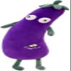 JOSON Purple Large Simulation Mr. Eggplant Doll Sleeping Pillow Doll,Plush Toy Cushion (35.5 inches 90cm) view 1