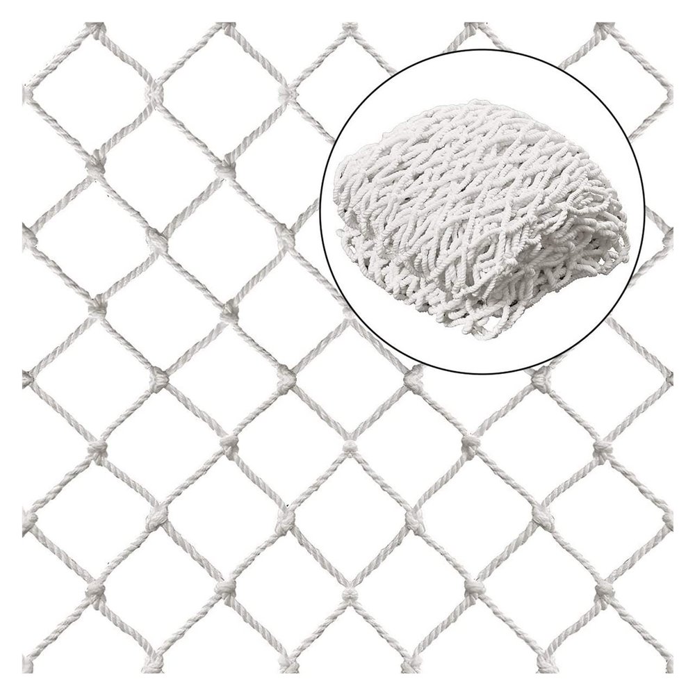LXLIGHTS Safety Net for Car Trailer, Reusable Nylon Garden Netting, 6mmx6cm Stairs Protector, Indoor Balcony and Stairway Safety Net for Wall Hanging Decoration