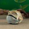 Brass Golden Toad Figurines,Copper Piggy Bank Cute Simulation Animal Frog Statue Crafts Collection Desktop Small Ornament Home Accessories Study Paperweight view 2