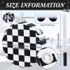 Sosation Checkerboard Soccer Piata Black and White Checkered Racing Car Sports Themed Birthday Party Supplies Football Piata with Wooden Stick Paper Blindfold Confetti Set, 12.2 x 12.2 x 2.8 Inch view 2