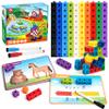 Coogam Math Manipulatives, Math Game for Kids 3-8 with Number Counting Snap Linking Cube, 1st Grade Math Flashcards Toy Gift for Preschool Learning view 1