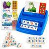 Coogam Matching Letter Game, Alphabet Spelling Reading Flash Cards, Math Number Words Puzzle Montessori Early Learning Educational Gift Toys for 3 4 5 Year Old Kids view 1