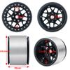 RCLIONS 4PCS 2.2" RC Beadlock Wheels Aluminum Rims 45mm for AXIAL Wraith RR10 1/10th RC Crawler Truck Car view 2