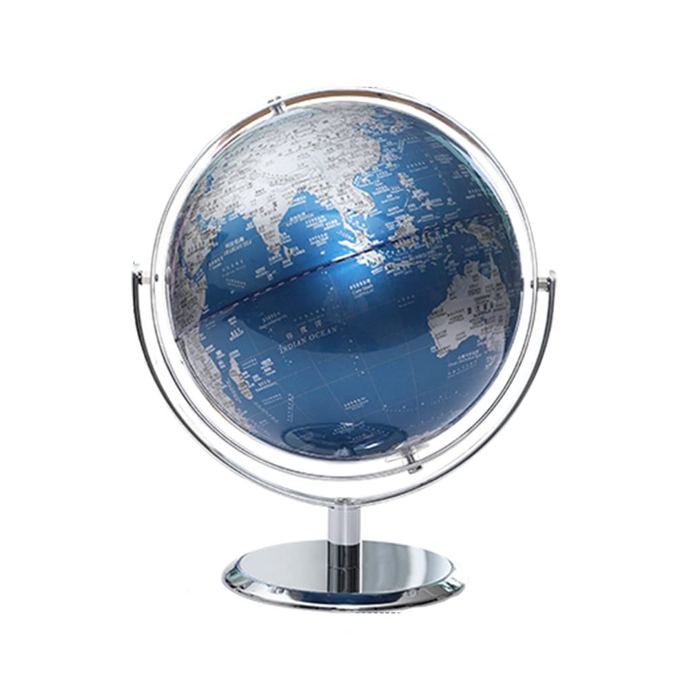 SZWH The Most Practical Globe High-end Desktop World Globes Hd World Globe with Stand for Home Living Room Teaching Geographic Globe Chinese and English Inspiring Puzzle Gifts