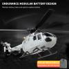 GoolRC C186 Remote Control Helicopter, 4 CH Single Propeller Without Ailerons RC Helicopter with 6-axis Gyro Stabilization, Altitude Hold, 3 Batteries, Remote Control Airplane Toy for Adults Orange view 3