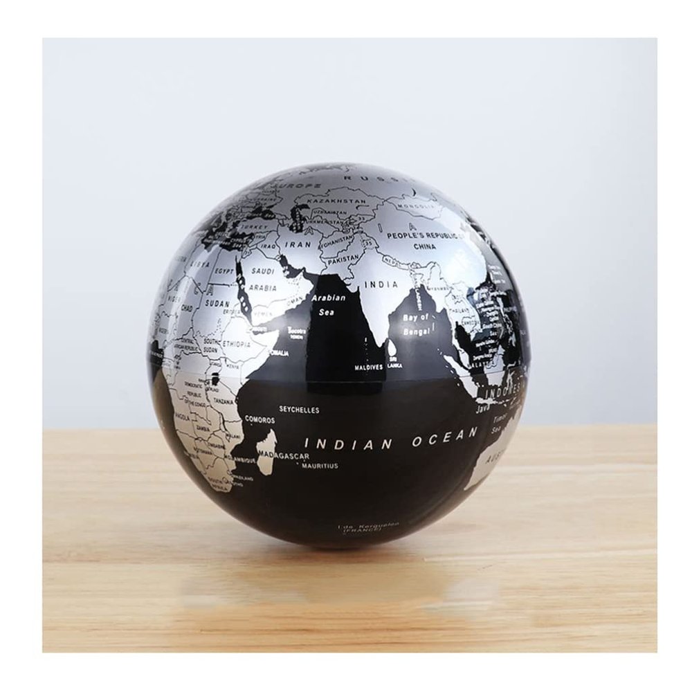 SZWH The Most Practical Globe Glowing Rotation World Globes Creative Magnetic Levitation 5.90" Desktop World Globe for Home Office Decoration Creative Birthday Gift Inspiring Puzzle Gifts
