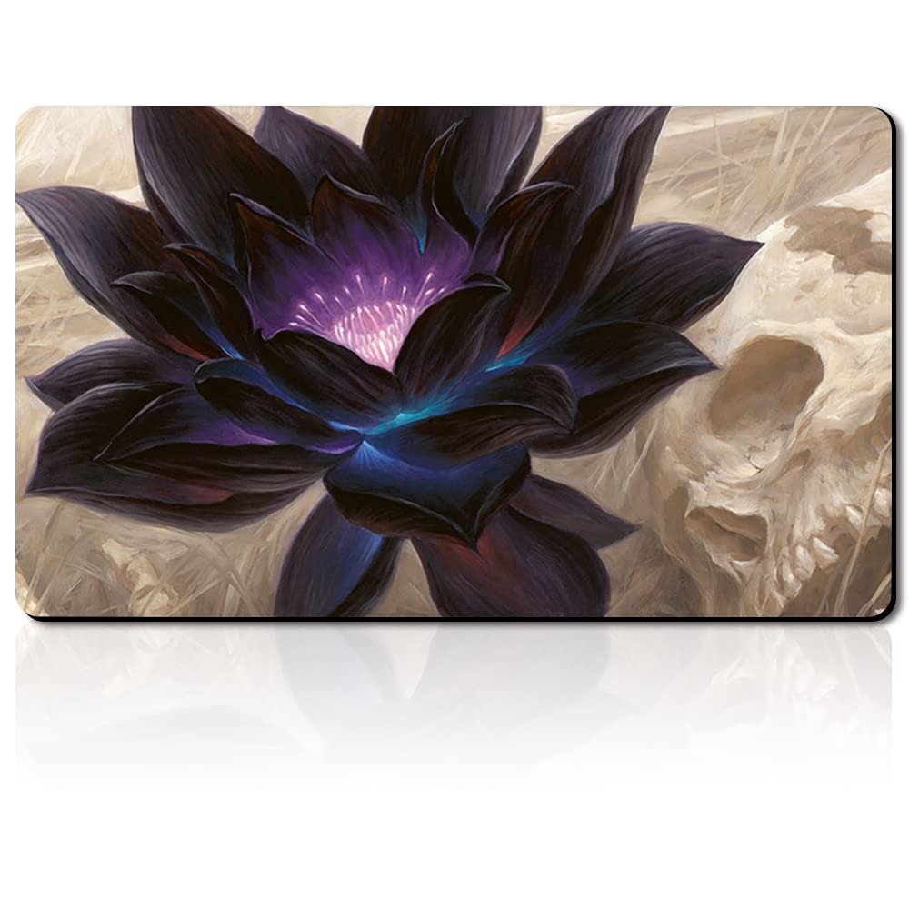 Black-Lotus - Board Game TCG Playmat - 23.6x13.8 inches - Compatible for TCG MTG Playmat Free Bag