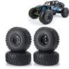 RCLIONS 2.2" RC Beadlock Wheels and 150mm Tires for AXIAL Wraith RR10 1/10th RC Crawler Truck Car view 1