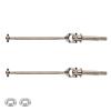 RCAWD Front Axle U-Joint 130mm Drive Shaft Set for 1/10 Losi Baja Rey Upgrades LOS03020V2, Hopups Parts for #LOS232009 Silver view 1